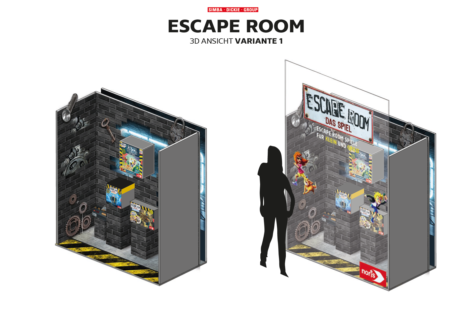 Noris Escape Room Window Display